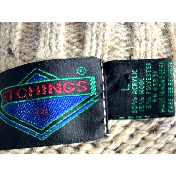 Etchings Southwestern AztecTribal Western Geometric Pattern Men Sweater Large - Picture 7 of 7